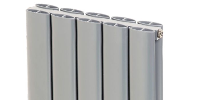 Apollo Magenta Radiators – Magenta Curve Silver Aluminium Radiators